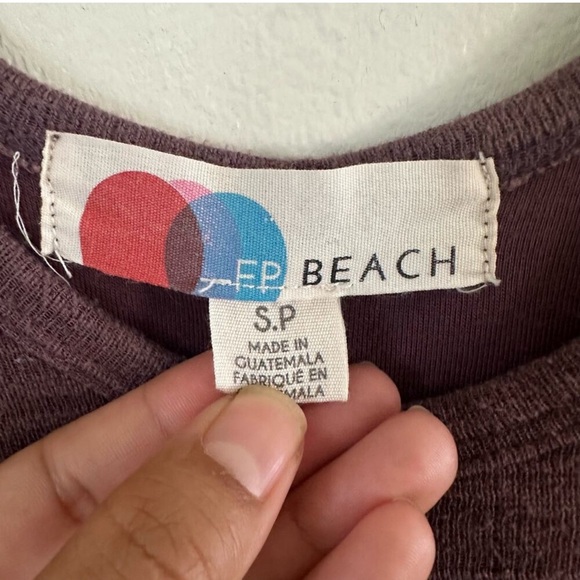 Free People FP Beach Bicoastal Sleeveless Knit Jumpsuit Purple Size Small - Picture 4 of 6